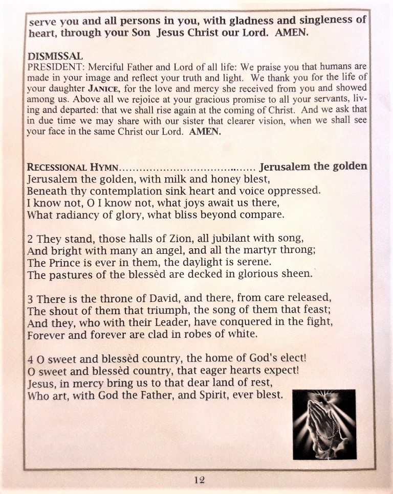 Janice Kessinger Memorial Service Page 12